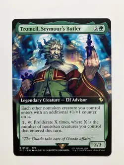 MTG Magic The Gathering Tromell, Seymour’s Butler FIC Rare Ext Art Final Fantasy - Image 1
