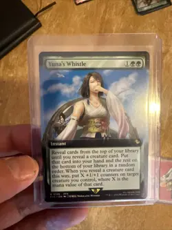 Yuna's Whistle Extended Full Art | MTG Final Fantasy Commander FIC 126 - Image 1