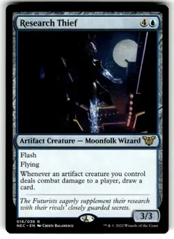 Research Thief Commander: Kamigawa: Neon Dynasty Regular MTG - Image 1