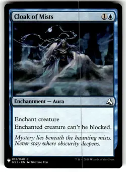 Cloak of Mists - Global Series Jiang Yanggu & Mu Yanling MTG Magic #013 MTG NM - Image 1