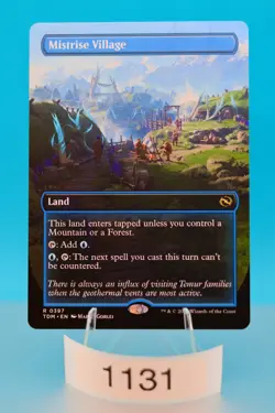 MTG Mistrise Village (Borderless) Tarkir: Dragonstorm Regular #397 - Image 1