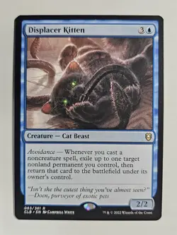 MtG Displacer Kitten Nm Commander Legends: Battle for Baldur’s Gate - Image 1