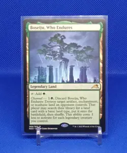 Magic the Gathering Kamigawa: Neon Dynasty Boseiju, Who Endures NM English - Image 1