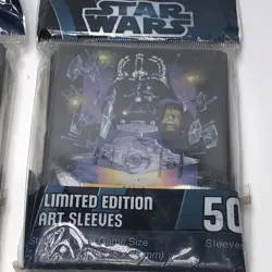 3 Sets Lightsaber Sleeves (150 CARD) Fantasy Flight (out of print & The Empire - Image 2