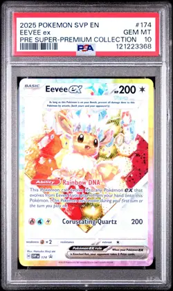 2025 POKEMON SVP EN-SV BLACK STAR PROMO #174 EEVEE EX PSA 10 - Image 1