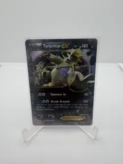 2015 Pokemon XY Ancient Origins Tyranitar EX #42/98 DAMAGED - Image 1