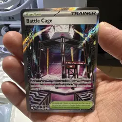 Pokemon Battle Cage Full Art Holo Ultra Rare Trainer 116/094 Me02 English - Image 1