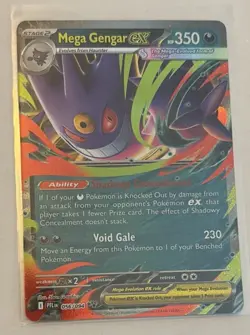 Pokemon TCG Mega Gengar ex Holo Double Rare ME02: Phantasmal Flames 056/094 - Image 1