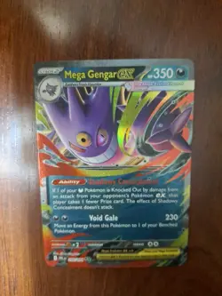 Pokemon Mega Gengar Ex 056/094 Phantasmal Flames Near Mint NM - Image 1