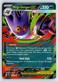MEGA GENGAR EX 056 PHANTASMAL FLAMES POKEMON NM - Image 1