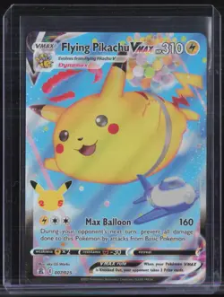 2021 Pokemon Celebrations Full Art #007 Flying Pikachu Vmax - Image 1