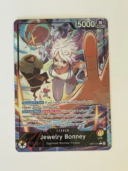 One Piece TCG EB04-001 Jewelry Bonney Alt Art Leader English OP15 - Image 2