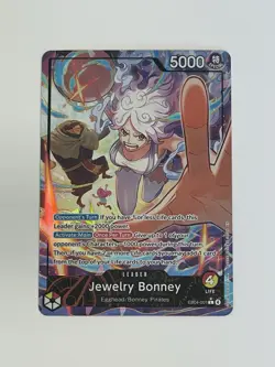 One Piece TCG EB04-001 Jewelry Bonney Alt Art Leader English OP15 - Image 3
