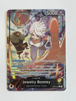 One Piece TCG EB04-001 Jewelry Bonney Alt Art Leader English OP15 - Image 5