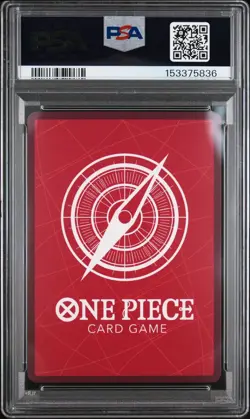 2022 One Piece - ST01 - Monkey.D.Luffy - Red Leader - Errata #001 - PSA 10 - Image 2