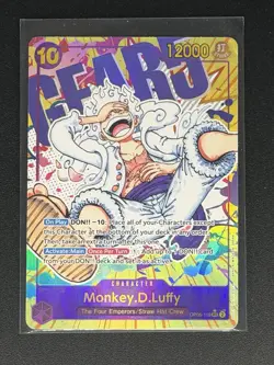 One Piece TCG OP05-119 Monkey D. Luffy Gear 5 Parallel SEC Alt Art English - Image 1