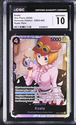 One Piece GRADED Koala EB03 Heroines Edition SR 10 CGC ENGLISH - Image 1