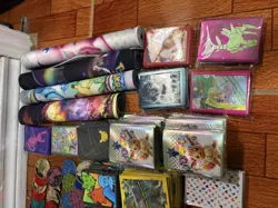 Pokemon Accessorie Dice Damage Counters Playmats ETB & Collector Box Sleeves Lot - Image 2