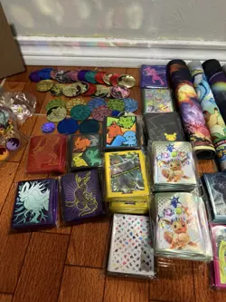 Pokemon Accessorie Dice Damage Counters Playmats ETB & Collector Box Sleeves Lot - Image 4