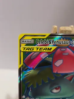 POKEMON Celebi & Venusaur GX 159/181 Full Art Ultra Rare Tag Team Team Up 2019 - Image 2