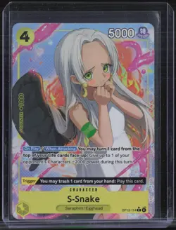 One Piece Carrying On His Will Alternate Art #OP13-114 S-Snake - Image 1