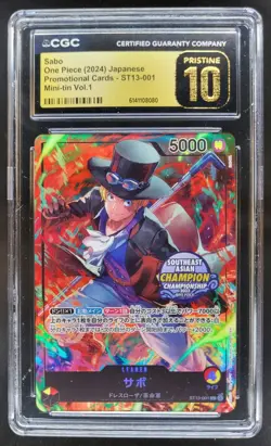 2024 ONE PIECE JP SABO PROMO ST13-001 CGC 10 PRISTINE A RC7 - Image 1