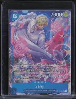 One Piece A Fist Of Divine Speed Alternate Art Super Rare #OP11-051 Sanji - Image 1
