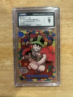 2025 ONE PIECE Japanese PC: ONE PIECE DAY '25 - PROMO MONKEY D. LUFFY CGC 9 - Image 1