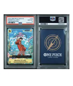 2024 ONE PIECE OP08-TWO LEGENDS TREASURE RARE #109 MONKEY D. LUFFY PSA 10 - Image 3