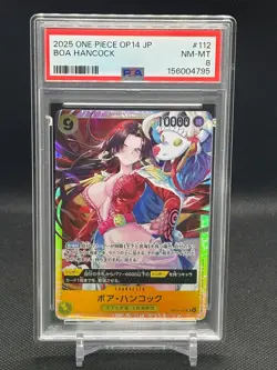 2025 One Peice OP14 Boa Hancock Japanese PSA NM-MT 8 - Image 1