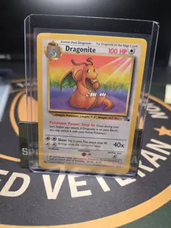 Pokemon Dragonite 19/62 Fossil Set Card NM ! - Image 1