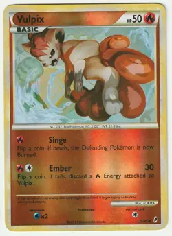 Vulpix 75/95 Reverse Holo Call of Legends 2011 Pokemon Card - Image 1