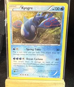 2015 Pokemon KYOGRE Black Star Promo COSMOS HOLO Foil Rare XY Set Card #XY51 - Image 1