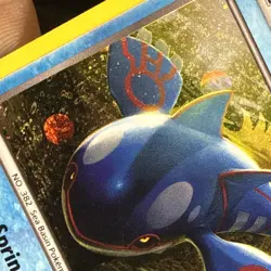 2015 Pokemon KYOGRE Black Star Promo COSMOS HOLO Foil Rare XY Set Card #XY51 - Image 3