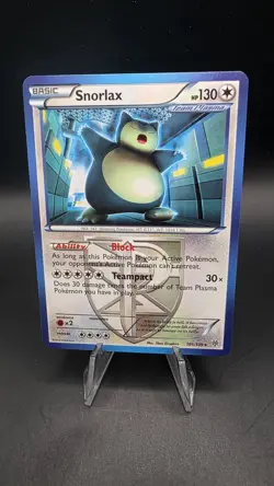 Pokemon Snorlax Team Plasma 101/135 Plasma Storm Regular Card LP-NM - Image 1