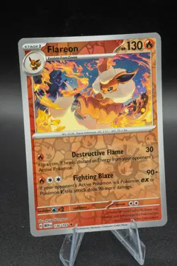 Flareon Reverse Holo NM VLP 136/165 Scarlet & Violet 151 Pokemon Card VLP ++ - Image 1