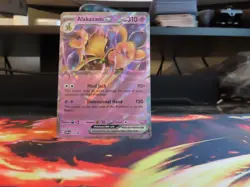 Alakazam ex Scarlet & Violet 151 Holo Rare NM Pokemon Card Psychic Mint - Image 1