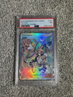 2018 Pokemon S&M Celestial Storm Lisia #164 | Full Art | PSA 7 NM NEAR MINT CARD - Image 1