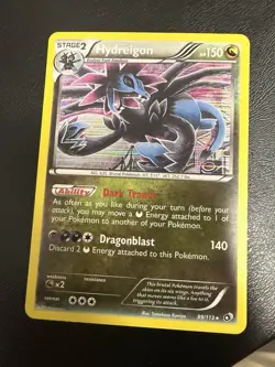 Pokemon TCG Hydreigon Holo Rare Card 99/113 Black White Legendary Treasures - Image 1