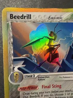 Pokemon TCG Beedrill Ex Delta Species 1/113 Holo Rare Vintage 2005 Card MP - Image 2