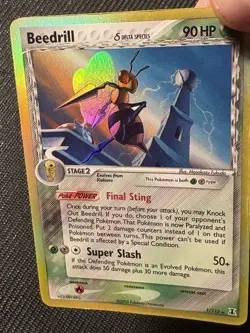Pokemon TCG Beedrill Ex Delta Species 1/113 Holo Rare Vintage 2005 Card MP - Image 4