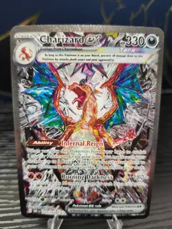 Pokemon TCG Charizard EX Sir Obsidian Flames 223/197 Full Art Secret Rare Card - Image 1