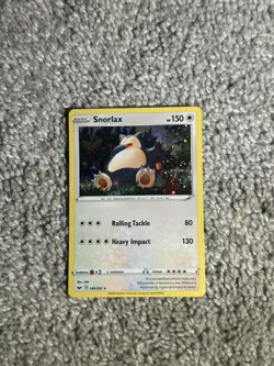 Pokemon TCG Snorlax 140/202 Sword Shield Holo NM Cosmos Card - Image 1