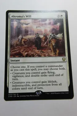 MTG Akroma's Will x1- -Commander Legends-Lightly Played - Image 1
