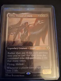 MTG COMMANDER LEGENDS LIESA,SHROUD OF DUSK ETCHED FOIL RARE - Image 1