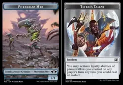 Teferi's Talen 0044 Phyrexian Myr 0001 Double-Sided Token - Foil NM PACK FRESH - Image 1