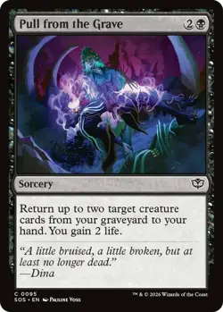 Light Play, English MTG Foil Pull from the Grave - Foil Secrets of Strixhaven Ma - Image 1