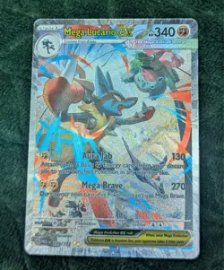 Pokemon Mega Lucario EX Special Illustration Rare Holo ME01 179/132 340 HP - Image 1