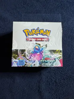 Pokemon TCG Scarlet & Violet - Temporal Forces Booster Box In Acrylic Case - Image 2