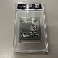 1999 Pokemon Series 1 Stickers Blastoise #9 Vintage PSA 9 - Image 2